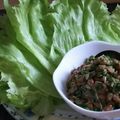 みがつくひと's cooksnap of when they made みんな喜ぶ☆ひき肉と納豆のレタス巻き♪.