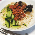ママんま's cooksnap of when they made 揚げ野菜と納豆のお蕎麦（素麺/うどん）.