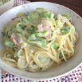ダーマイニシアティブ's cooksnap of when they made 卵1個で2人分‼ワンエッグカルボナーラ♨.