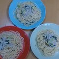 rie612rie's cooksnap of when they made 九条ねぎとしらすのパスタ.