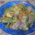 のじまさん's cooksnap of when they made ゴーヤと卵のマヨ炒め♪ウスターソースかけ.