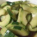 岡村キャンベル's cooksnap of when they made 一番かんたん＊青うりのおかか麺つゆ漬け＊.