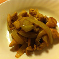 妻の下僕's cooksnap of when they made 鶏ささみと玉ねぎの柚子胡椒炒め.