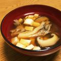 ぽめchan's cooksnap of when they made しいたけと豆腐のお吸い物.