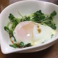 YUKIKI☆'s cooksnap of when they made かいわれ卵のポン酢蒸し☆.
