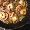 PicoTX's cooksnap of when they made 海老と空豆とマッシュルームのアヒージョ.