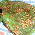 けろすけ's cooksnap of when they made mamakissの改良版☆コリアンテイスト☆大葉(青しそ)の醤油漬け2002.