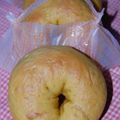 まっくろうさ's cooksnap of when they made ベーグル★完熟マンゴー★.