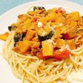 dolphinsao's cooksnap of when they made トマト缶で簡単♪夏野菜たっぷりパスタ.