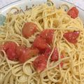 しゅーくりーむママ's cooksnap of when they made 簡単！さっぱり冷製パスタ☆.