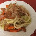ナピト's cooksnap of when they made 祖母直伝「白い焼きうどん」.