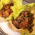 まぁ☆☆★'s cooksnap of when they made みんな喜ぶ☆ひき肉と納豆のレタス巻き♪.