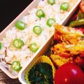 yesmama's cooksnap of when they made オクラでお星様☆キャラ弁.