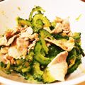 t01553rm's cooksnap of when they made ゴーヤと豚肉の梅肉和え.