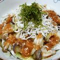 もりはん's cooksnap of when they made レンジでチン！梅じゃこ野菜たっぷりサラダ.
