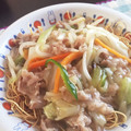 ♡tmk☆'s cooksnap of when they made 簡単皿うどん.