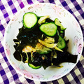 りら♡りら's cooksnap of when they made わかめときゅうりの酢の物.