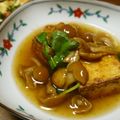 ポキコちゃん's cooksnap of when they made 手軽に♡厚揚げだし豆腐のなめこあん♬.