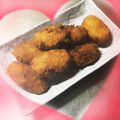 K0A9O0R8U♪'s cooksnap of when they made マクドやドムドム再現♪一口チーズポテト♪.