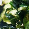 さらさらと's cooksnap of when they made 簡単‼キュウリとワカメの酢の物.