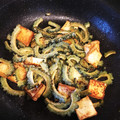 まーちゃ＊'s cooksnap of when they made たっぷりゴーヤと厚揚げのおかか炒め.