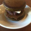 kamemio's cooksnap of when they made ミニ抹茶どら焼き.