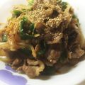 牛とくもり's cooksnap of when they made 激旨✿牛カルビ肉の味噌ソースソテー10分.