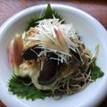 Yukeel's cooksnap of when they made 【茄子と牛のからめ蕎麦】薬味好きさんへ♪.