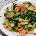 airysue's cooksnap of when they made 小松菜とハムの中華味炒め.