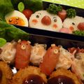 t_sat0mi's cooksnap of when they made くまさんウインナぁ〜　＊キャラ弁＊.