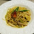 kentae's cooksnap of when they made アヒージョオイルパスタ.