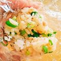 くまちーこ's cooksnap of when they made ♡鮭・ねぎ・ごまのおにぎり♡.