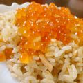 さくらんぼ396's cooksnap of when they made 秋鮭解禁☆絶品はらこめし.