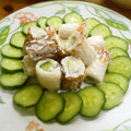 しのばぁたん's cooksnap of when they made 簡単！胡瓜竹輪の梅マヨ和え.