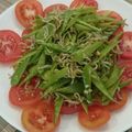 ☆baobab☆'s cooksnap of when they made シャキシャキ絹さやとカリカリジャコサラダ.