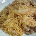 mikeshima's cooksnap of when they made 韓国料理ー豚キムチの焼きそば.