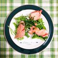 kuma♥'s cooksnap of when they made 炙りサーモン水菜の柚子胡椒だれ.
