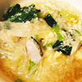 夏女旅娘's cooksnap of when they made 小松菜と春雨の中華スープ.