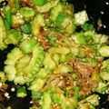 るてぃす's cooksnap of when they made ゴーヤとオクラのネバネバ胡麻おかか醤油.