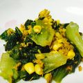 夏の白いワンコ♪'s cooksnap of when they made 大量消費！レタスとシーチキンのカレー炒め.