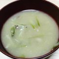 jcobssss's cooksnap of when they made かぼちゃ、みょうが、しめじのお味噌汁.