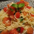 くまみプラチナ's cooksnap of when they made トマトとバジルの和風冷製パスタ☆.