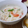 atsuka's cooksnap of when they made トマト&バジルdeそうめんカッペリーニ♪.