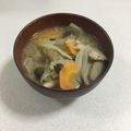♡ともか♡'s cooksnap of when they made 根菜たっぷり豚汁★だし汁なしで美味豚汁.