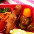 るらちゃん's cooksnap of when they made お弁当の隙間に♡タレ胡麻ウインナー.