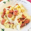 ひろむず's cooksnap of when they made 野菜とウィンナーのマスタードマヨ和え.