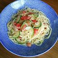 みみ★さん's cooksnap of when they made トマトとバジルの和風冷製パスタ☆.
