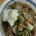 底魚父さん's cooksnap of when they made 冷凍麺で簡単☆山菜おろしそば.