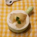 yukanosuke's cooksnap of when they made 白桃ジュレと生クリームヨーグルト.