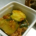 ト書き。's cooksnap of when they made 簡単１品♬胡瓜の梅味噌にんにくラー油和え.